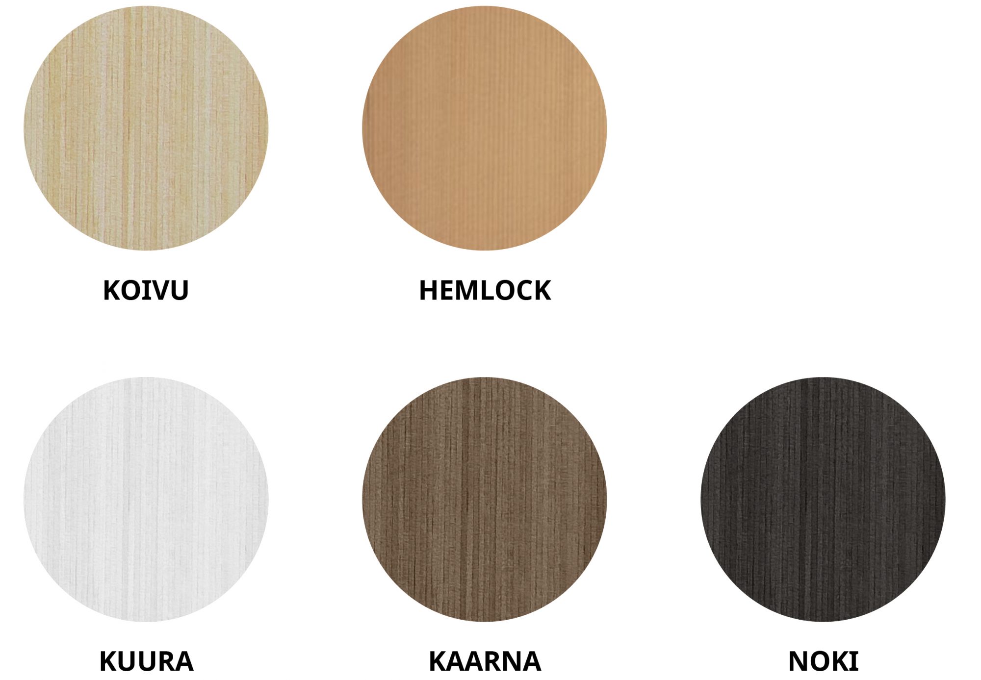 Laude värivaihtoehdot